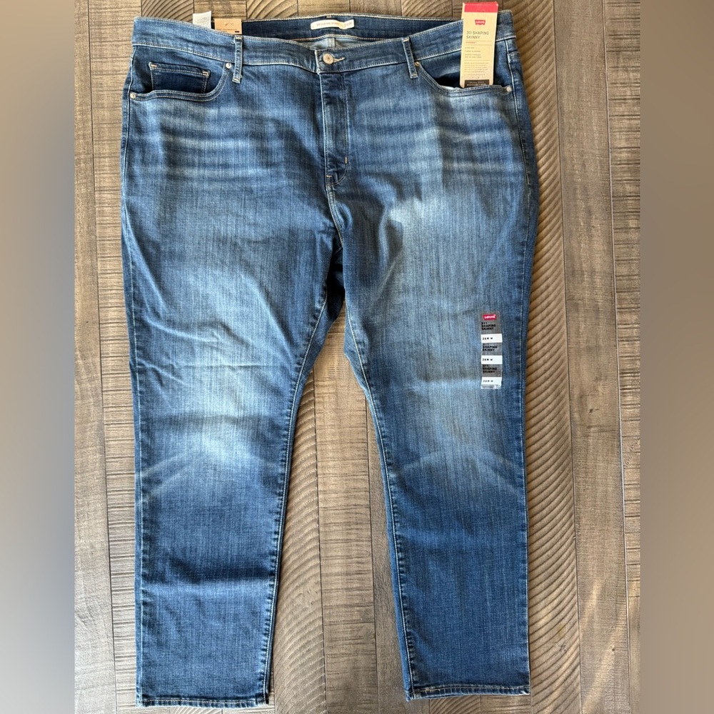 Levi's 311 Shaping Mid-Rise Skinny Jean Women’s Plus Size 26W (NWT)